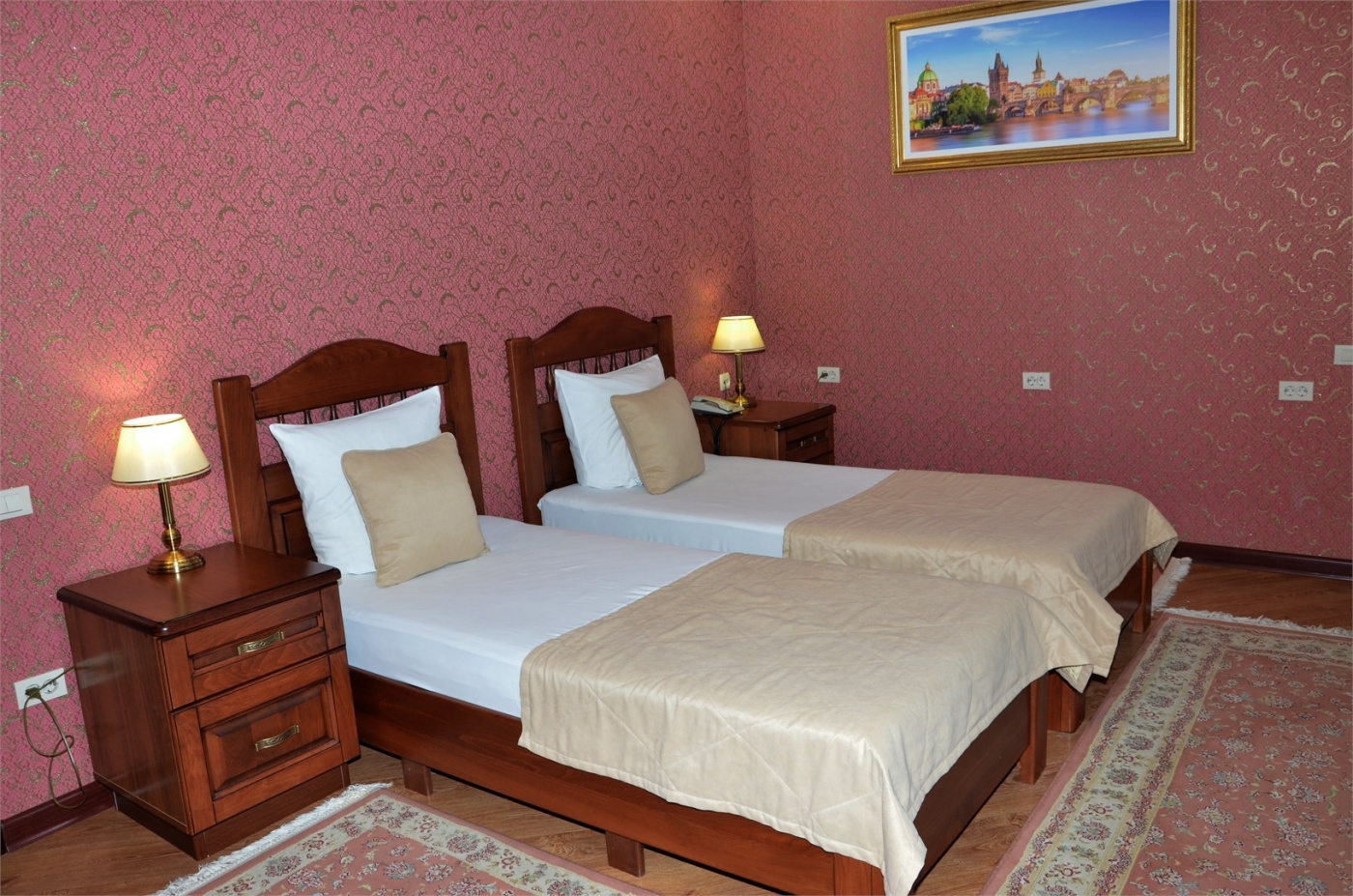 Гостиница «Нальчик Холл» Кабардино-Балкарская Республика Стандартный двухместный номер с 2 раздельными кроватями, фото 5