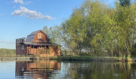 Эко-отель «Юркинский мыс» Нижегородская область Домик на воде