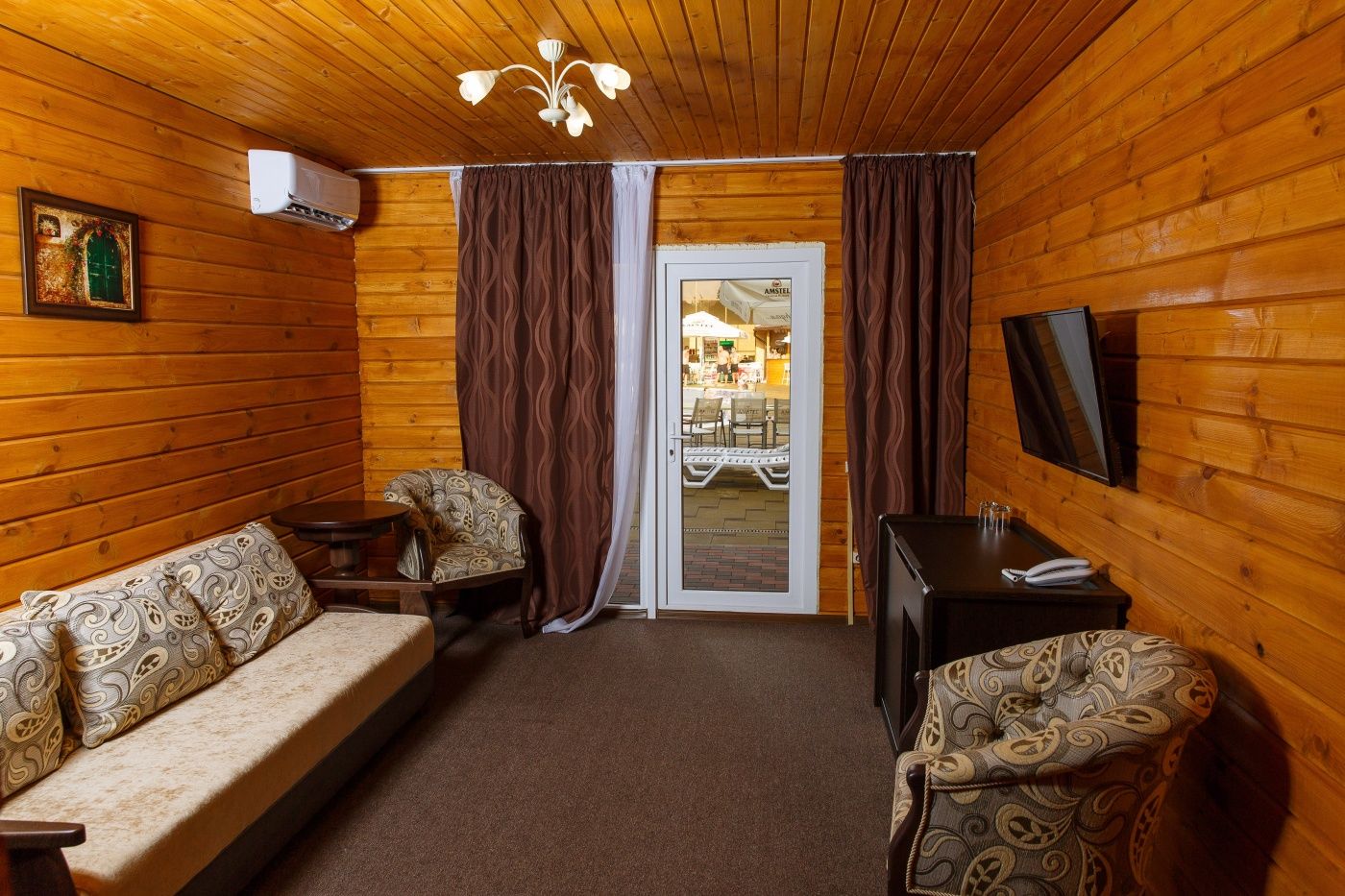 Клуб-отель «Золотой берег» Краснодарский край 2-уровневый деревянный коттедж, фото 5