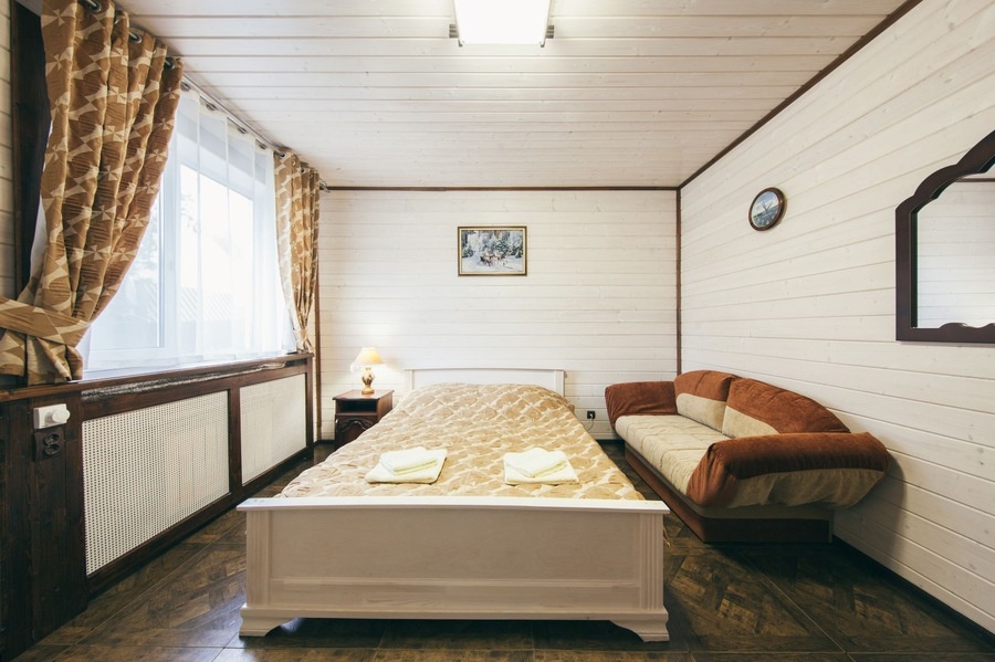 База отдыха «Седьмой Берег» Тверская область 2-местный номер с 1 кроватью и собственной ванной комнатой, фото 1