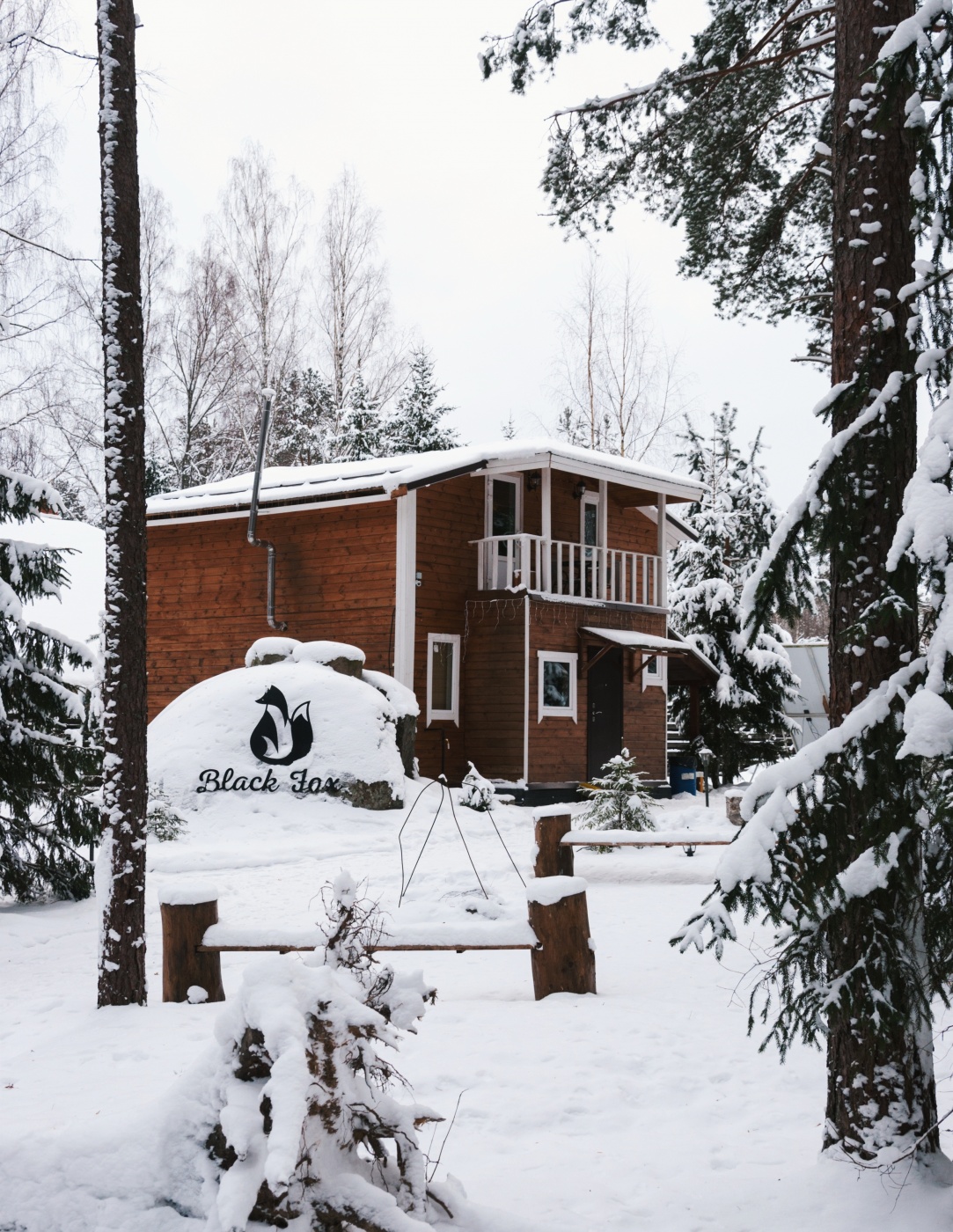 База отдыха «Black Fox» Ленинградская область Дом у камня, фото 3
