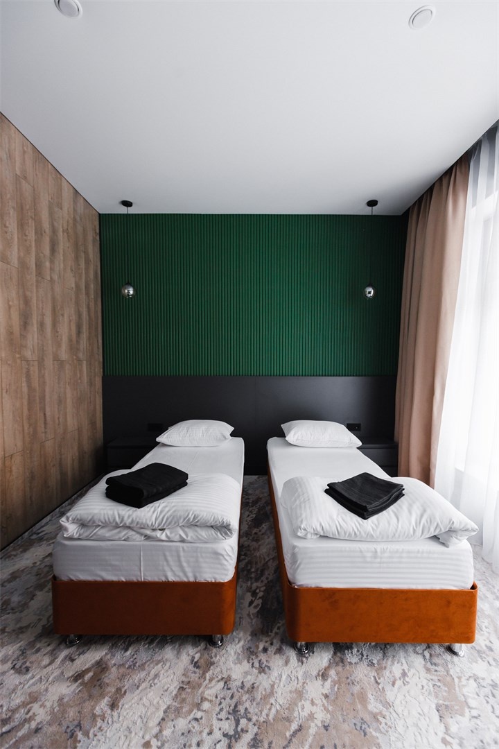 Отель «Dombay Winter Hall» Карачаево-Черкесская Республика Двухместный номер Делюкс с 1 или 2 кроватями, фото 4
