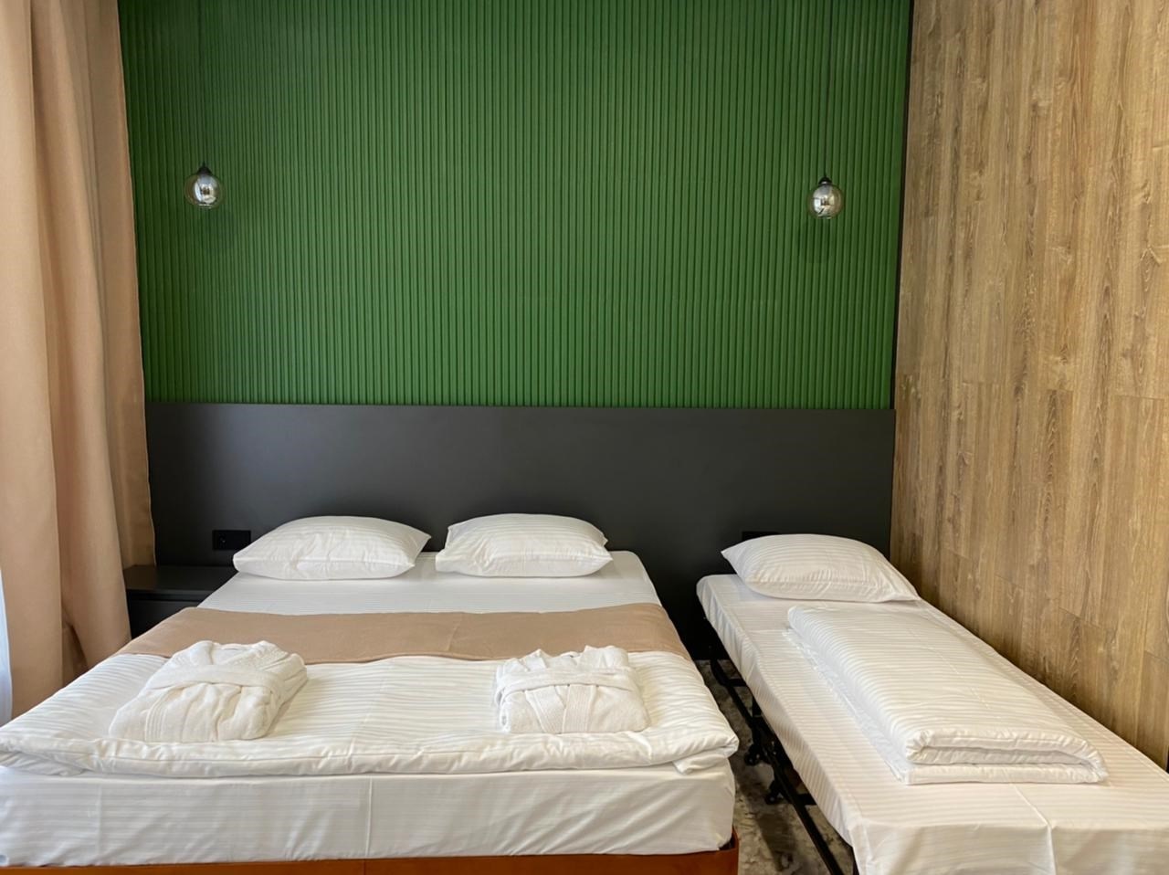Отель «Dombay Winter Hall» Карачаево-Черкесская Республика Двухместный номер Комфорт, с 1 кроватью и дополнительной кроватью., фото 6