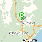 Алушта изобильное карта